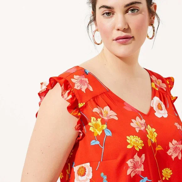 LOFT | Lily Bar Back Flutter Shell - Picture 6 of 6